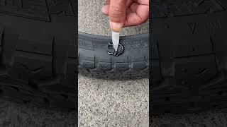 Damaged tire repair process with superglue Good tools and machinery can increase work efficiency [upl. by Euqirat]