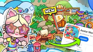 NEW UPDATE WATER PARK UPDATE in AVATAR WORLD  NEW LOCATION [upl. by Notle]