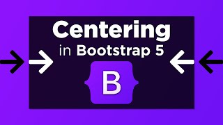 3 Ways to Center Content in Bootstrap 5 including divs and type [upl. by Esidnak]