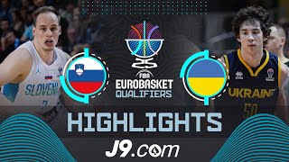 Slovenia 🇸🇮 vs Ukraine 🇺🇦  J9 Highlights  FIBA EuroBasket 2025 Qualifiers [upl. by Adnol]