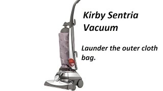 How to Launder the outer cloth bag on a Kirby Sentria Vacuum [upl. by Asseral4]