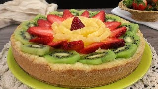 Crostata con ricotta e frutta [upl. by Rossie]