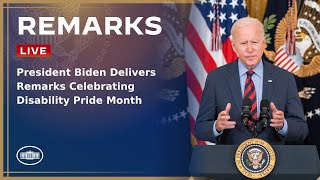 President Biden Delivers Remarks Celebrating Disability Pride Month [upl. by Bamford692]