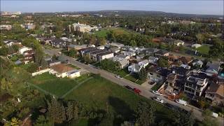 Aerial tour of Calgarys Bridgeland Renfrew and Crescent Heights [upl. by Adnof]