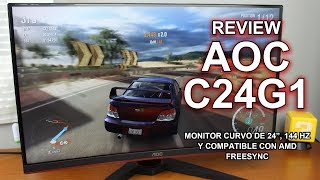 AOC C24G1  Monitor gaming barato con 144 Hz [upl. by Ddal207]