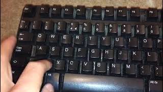 Modded Dell Membrane Keyboard thock clack Read desc [upl. by Valry]