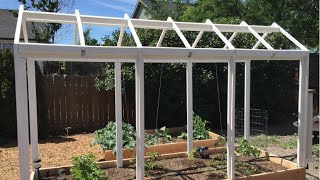 How To Build a Greenhouse Over a Raised Bed [upl. by Notlew228]