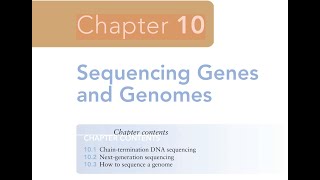 Chapter 10  Sequencing Genes and Genomes [upl. by Riay]