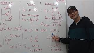 Vídeo aula Associação de Resistores Série Paralelo e Lei de Ohm para alunos e Makers [upl. by Worrad]