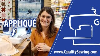 How to Applique on a Machine with Lori Holt  Fat Quarter Shop [upl. by Elrahc598]