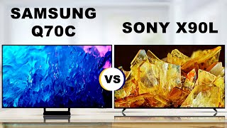 Samsung Q70C QLED LCD TV vs Sony X90L XR LCD TV Which Is Better  Samsung vs Sony [upl. by Eymaj]