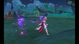 Yae Miko Full Gameplay  Genshin Impact [upl. by Farica]