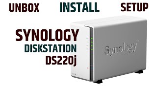 Unboxing and setup of the Synology DISKSTATION DS220j synology NAS DS220j [upl. by Yasnyl]