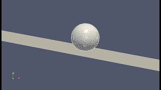 A deformable sphere that rebounds on an inclined planar ground [upl. by Watkin916]