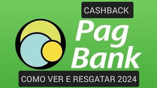 Como resgatar cashback Pagbank 2024 [upl. by Cohla]