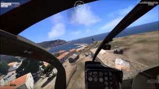 ARMA 3  TRackIR 5 6DOF Chopper flight Amazing pilot [upl. by Fowkes]