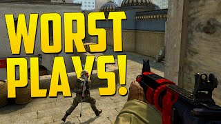 WORST PLAYS  CS GO Funny Moments in Competitive [upl. by Nraa]