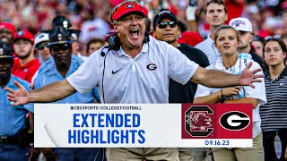 South Carolina vs No 1 Georgia Extended Highlights I CBS Sports [upl. by Teryl]