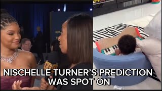 ET’S NISCHELLE TURNER CALLED HALLE BAILEY amp DDG’S SON BEING A CREATIVEBABY PLAYS PIANO AT 2 MONTHS [upl. by Ahseinet]