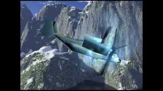 Osprey Crash  3D Animation von 2002 [upl. by Ecikram]