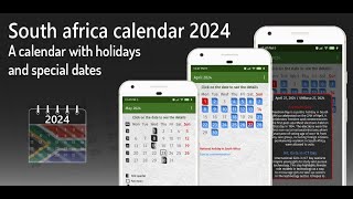 Calendar south africa 2024 [upl. by Gazo]