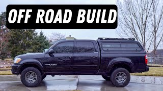 Off Road Build  1st Gen Tundra Overview  Lift Tires Camper Shell Buildout [upl. by Lombardo658]