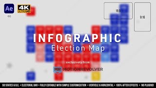 Infographic Election Map  After Effects Template  aetemplates [upl. by Tollmann835]