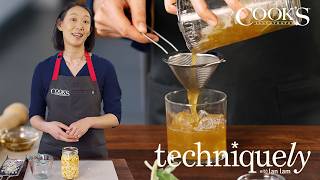 How to “FatWash” Bourbon with Butter  Techniquely with Lan Lam [upl. by Ezirtaeb]