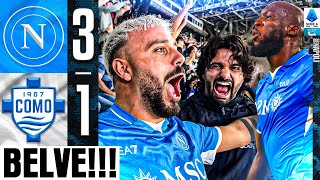 🫡 BELVE NAPOLI 31 COMO  LIVE REACTION NAPOLETANI AL MARADONA HD [upl. by Levana]