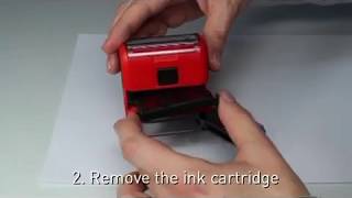 How to Change the Ink Pad on a Trodat or Ideal Selfinking Stamps [upl. by Guidotti433]