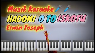 KARAOKE HADOMI O TO ISKOTU with lyrics [upl. by Heyra]