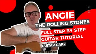 Angie  The Rolling Stones guitar lesson [upl. by Llednew443]