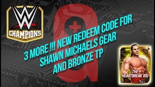 WWE Champions  Another 3 Codes for Free Shawn Gear and TPs 👍🏻 [upl. by Olivie]