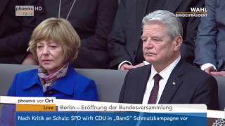 Wahl des 12 Bundespräsidenten Eröffnungsrede von Norbert Lammert am 12022017 [upl. by Sedrul929]