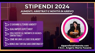 STIPENDI 2024 aumenti arretrati e novità in arrivo [upl. by Rawden]