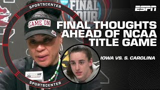 Dawn Staley Caitlin Clark winning title would seal the deal as the GOAT 🐐  SportsCenter [upl. by Ennyl493]