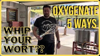 Oxygenate your Wort 5 Ways Homebrewers do it  Cheap to expensive [upl. by Aelyak]