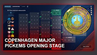 PGL Copenhagen Major 2024 PickEms  Opening Stage [upl. by Nitsur]