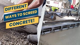 5 Different Ways to Screed Concrete A Comprehensive Guide [upl. by Enael]