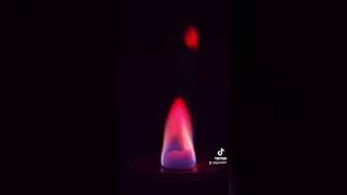 Red Fire Strontium Flame Test [upl. by Godding]