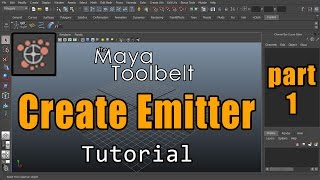 The Maya Toolbelt  Particle Emitters  Part 1 [upl. by Wrennie]