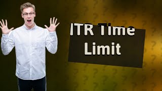 What is the time limit for rectification of ITR [upl. by Toinette]