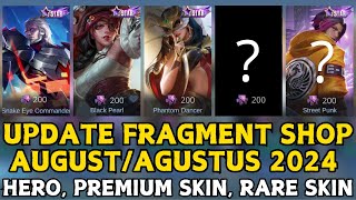 UPDATE FRAGMENT SHOP AUGUSTAGUSTUS 2024  MOBILE LEGENDS [upl. by Spain196]