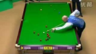 Snooker  Jamie Cope Vs Peter Ebdon 2008 World Championships last 32 Highlights  Part 1 [upl. by Cirone]