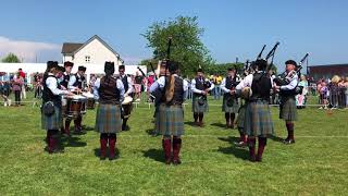 Stockbridge Pipe Band at Kirkliston Part1 [upl. by Neenaej]