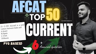 AFCAT TOP 50 CURRENT AFFAIRS  BY SAGAR SIR [upl. by Aseneg771]