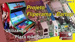 Projeto Fliperama Multijogos utilizando placamãe Sucata Parte 1 [upl. by Petronille]