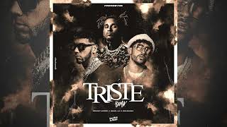 Triste Remix Official  Anuel AA x Bad Bunny x BryantMyers PROODBYNGLetra [upl. by Lidaa]