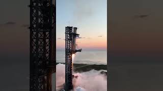 DRONE CAM Super Heavy Booster Catch booster12 spacex [upl. by Nyluqcaj]