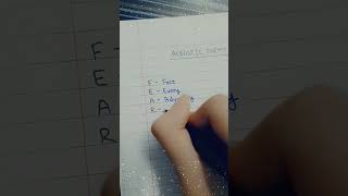 Acrostic Poem on Fear  acrosticpoem acrostics fear [upl. by Alithea]